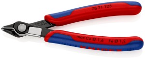 KNIPEX 78 71 125 Electronic Super Knips® z wielokomponentowymi nasadkami czernione 125 mm