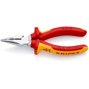 KNIPEX 08 26 145 Szczypce uniwersalne kombinerki VDE 145mm ostre szczęki