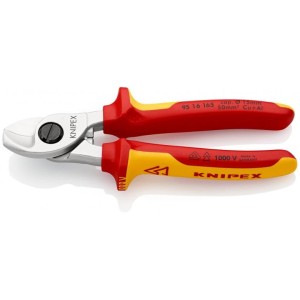 KNIPEX 95 16 165 Nożyce Izolowane VDE do Kabli Cu/Ai
