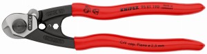 KNIPEX 95 61 190 Nożyce do lin stalowych kute z tworzywa sztucznego, powlekane 190 mm
