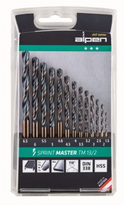 ALPEN Zestaw wiertła do metalu Sprint Master TM 13-2