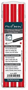 PICA 6031 Zestaw wkładów BiG Dry 12 szt. Czerwony