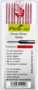 PICA 4031 Wkłady Pica Dry 10 szt. - czerwone