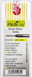 PICA 4032 Wkłady Pica Dry 10 szt. - kolor żółty