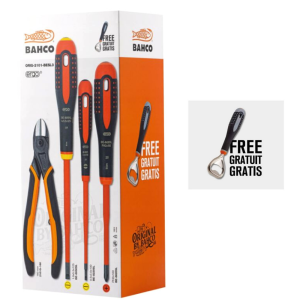 BAHCO Zestaw narzędzi szczypce boczne + wkrętki izolowane VDE ORIG-2101-BESL3