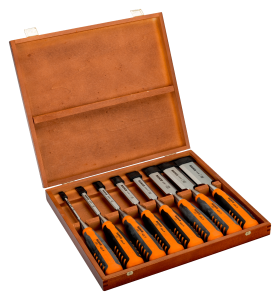 BAHCO 424P-S8-EUR Dłuta do drewna 8 szt. zestaw 6 - 38 mm