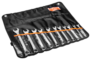 BAHCO 111M/11T Zestaw kluczy płasko-oczkowych, odsadzonych