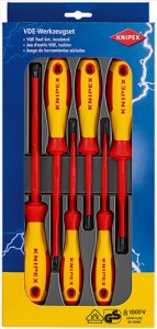 KNIPEX 00 20 12 V01 Zestaw wkrętaków izolowanych VDE 6 szt.