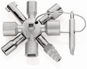 KNIPEX 00 11 01 TwinKey® Klucz wielofunkcyjny do szaf sterowniczych
