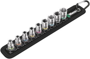 WERA 003883 Klucze nasadowe 9 szt. nasadki Zyklop 1/4"