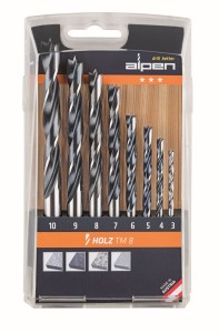 ALPEN Zestaw wietła do drewna HOLZ 3-10mm TM 8