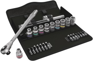 WERA 05004080001 Zestaw nasadek calowych z grzechotką Zyklop 1/2"